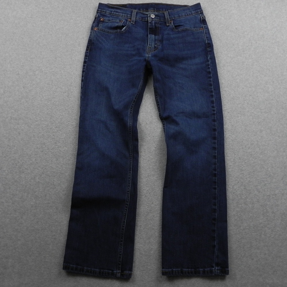 Levi's 527 Jeans Mens 32x30 Slim Bootcut Dark Wash Blue Denim Stretch 5-Pocket